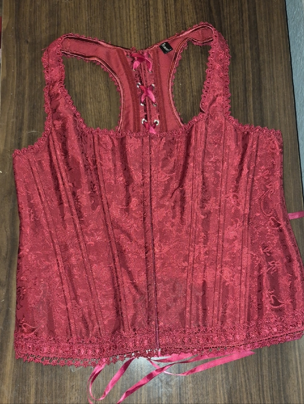 Red Lace Corset-Style